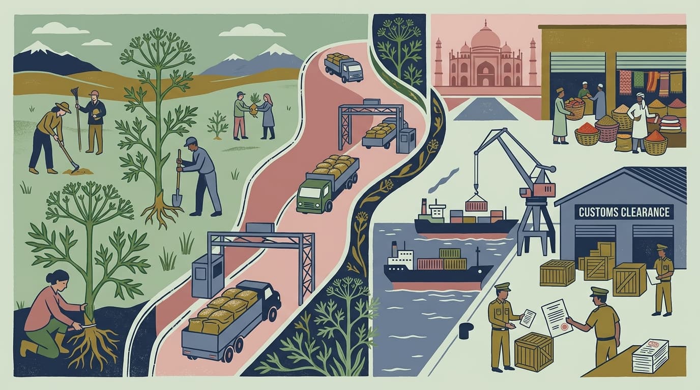 Экспорт ферулы (асафетиды) из РК в Индию: Практическое руководство